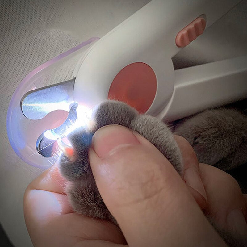 Pet Nail Claw Cutter LED Light Grooming Scissors Cats Nails Clipper Trimmer Small Dog Nail Clippers Pet Claw Nail Supplies